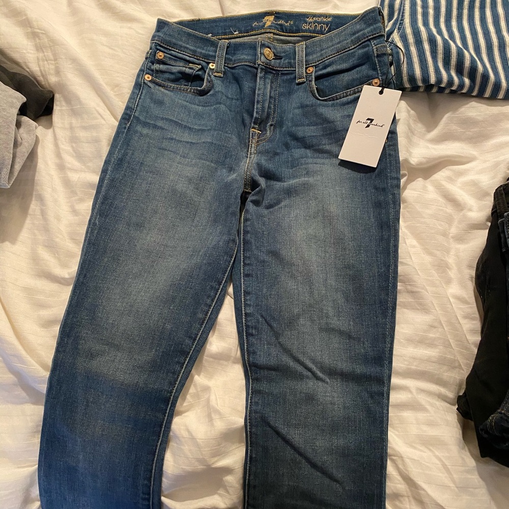 7 for all mankind ankle skinny